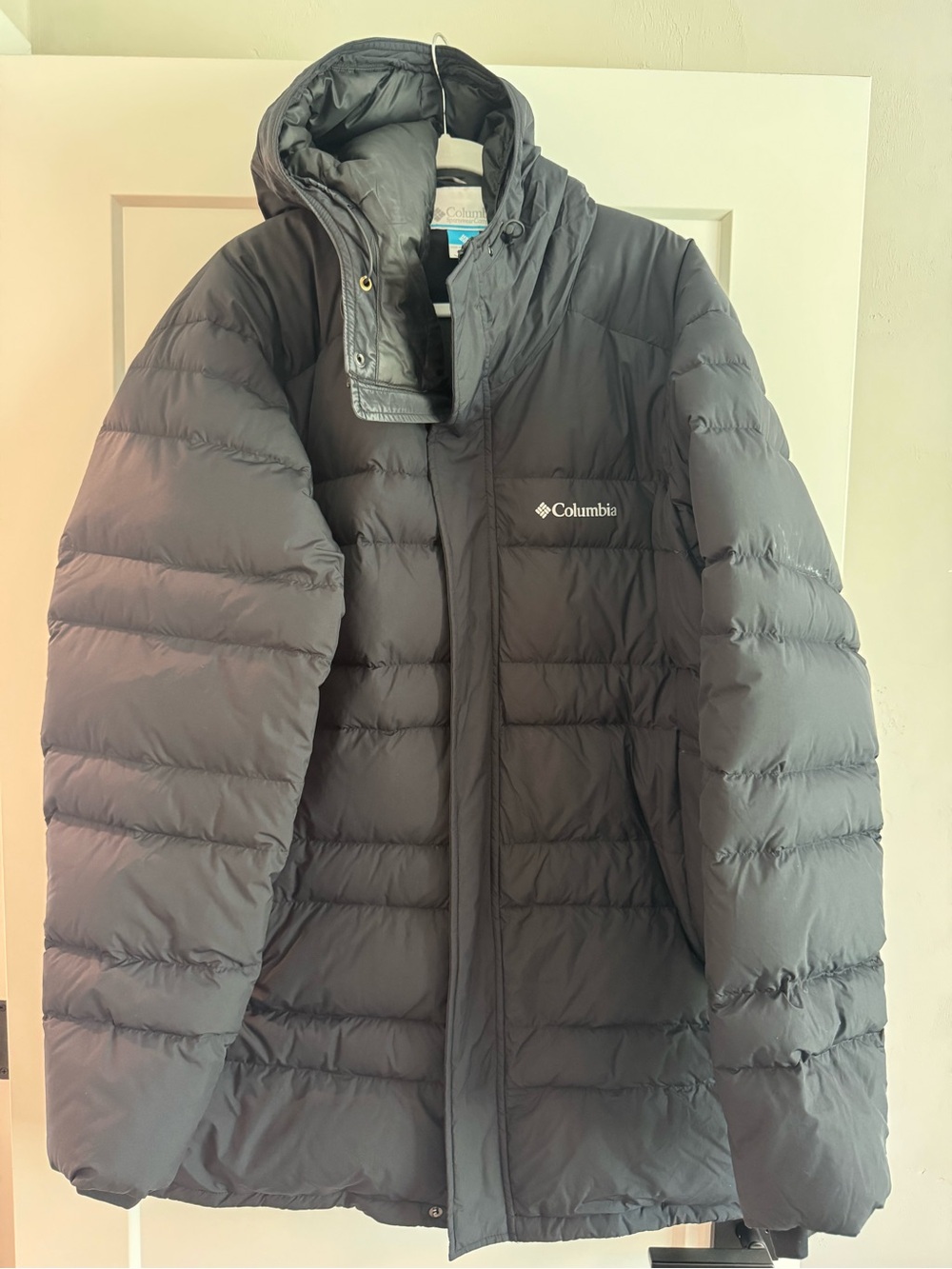 Columbia Black Hooded Puffer Coat